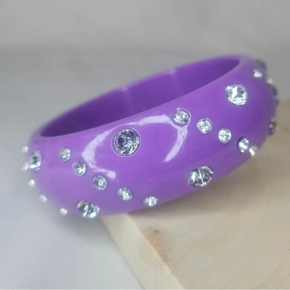 Chunky Rhinestone Bangle Bracelet NWT